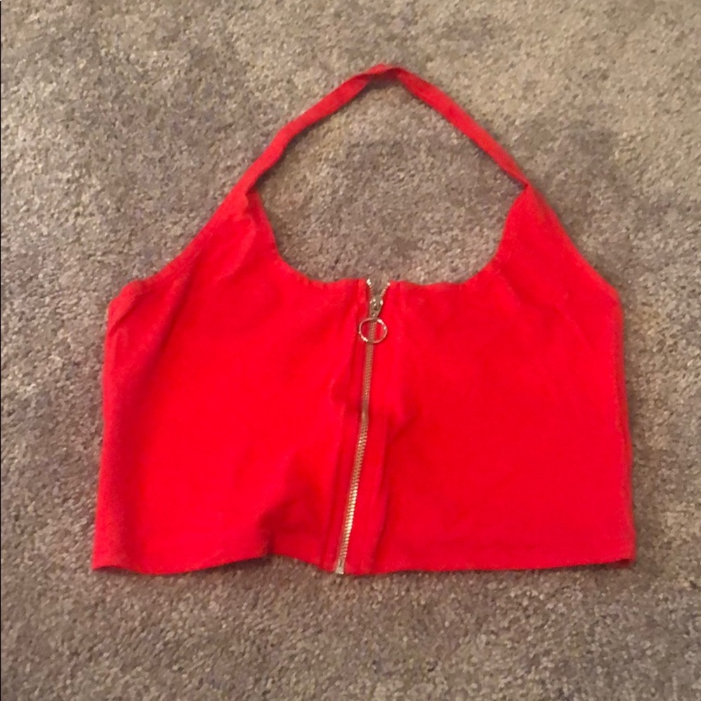 Red croptop